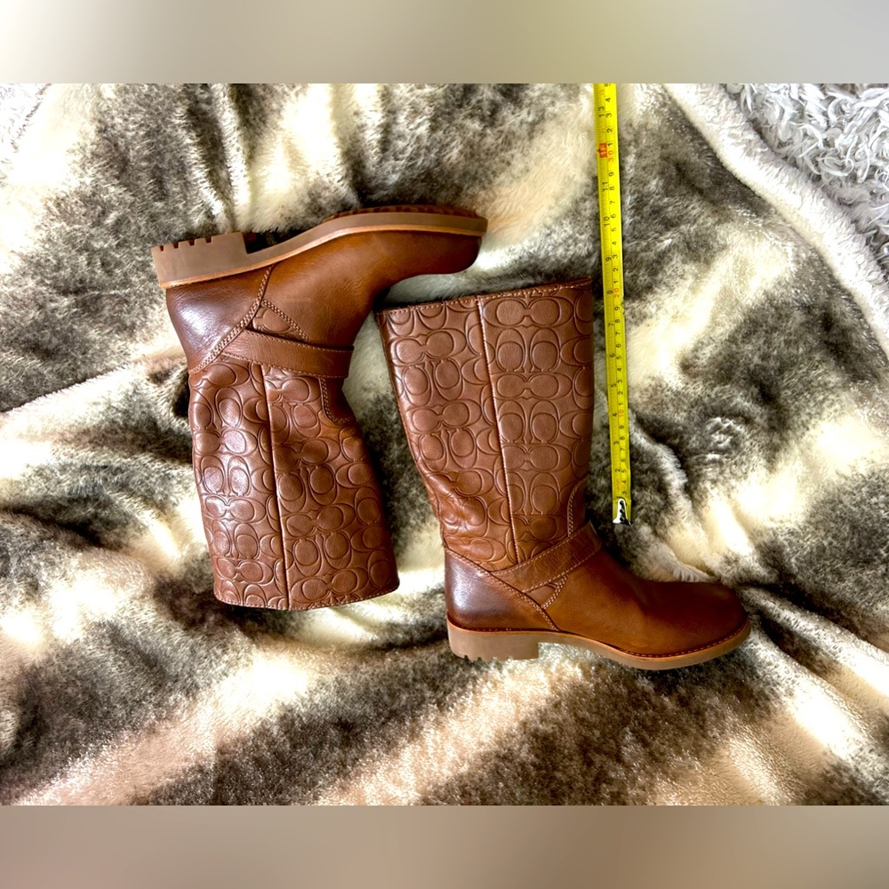 Coach Virginia Women's Brown Tall Boots, Size 7 - Picture 16 of 16